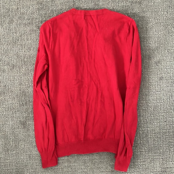 Red Merona Cardigan with Sequins shoulders - Picture 4 of 4